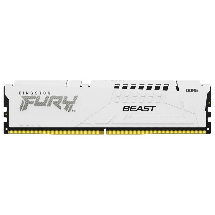 Mémoire DDR5 - KINGSTON - FURY Beast White EXPO - 32 Go (2 x 16 Go) - 6000 Mhz - CL30 Mémoire DDR5 - KINGSTON - FURY Beast White EXPO - 32 Go (2 x 16 Go) - 6000 Mhz - CL30