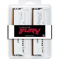 Mémoire DDR5 - KINGSTON - FURY Beast White EXPO - 32 Go (2 x 16 Go) -