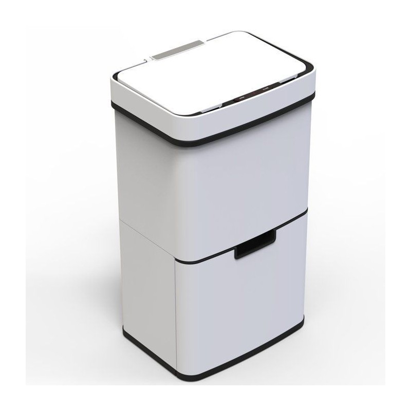 Poubelle de cuisine automatique 75L NARVIK – Double compartiment tri