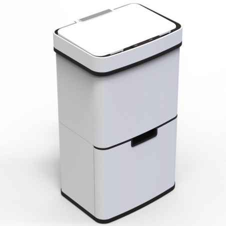 Poubelle de cuisine automatique 75L NARVIK – Double compartiment tri