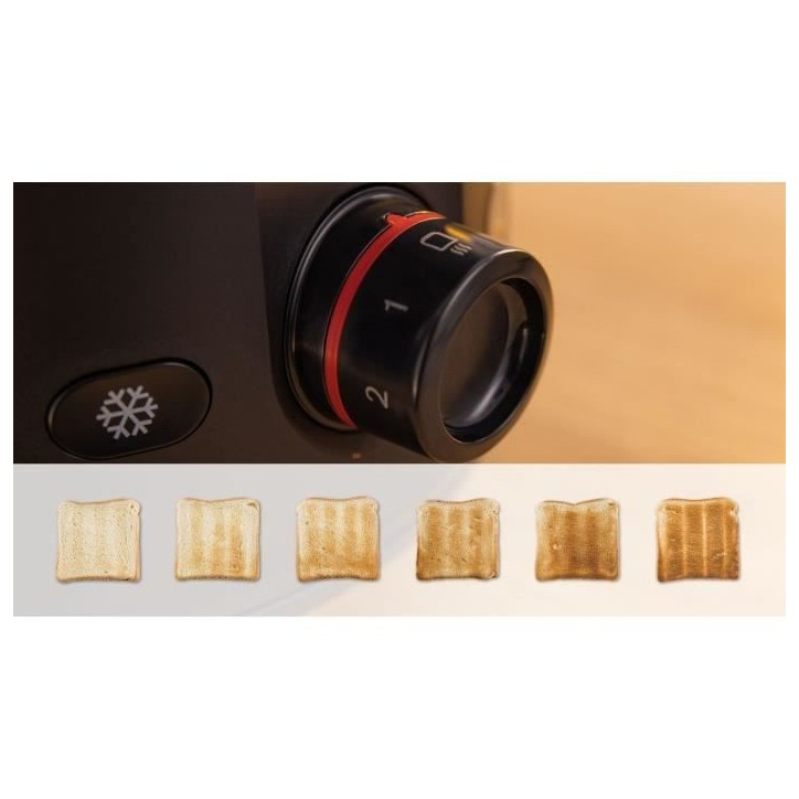 Toaster - BOSCH - TAT2M123 MyMoment - Noir - 2 tranches - centrage automatique du pain - fonctions décongélation et réchauffa Toaster - BOSCH - TAT2M123 MyMoment - Noir - 2 tranches - centrage automatique du pain - fonctions décongélation et réchauffa