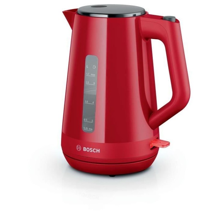 Bouilloire - BOSCH - TWK1M124 MyMoment - Rouge - capacité 1,7L - base 360° - filtre anti-calcaire Bouilloire - BOSCH - TWK1M124 MyMoment - Rouge - capacité 1,7L - base 360° - filtre anti-calcaire