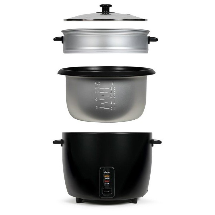 Cuiseur a riz - LIVOO - DOC368N - 2,8 L - panier vapeur - 1000 W
