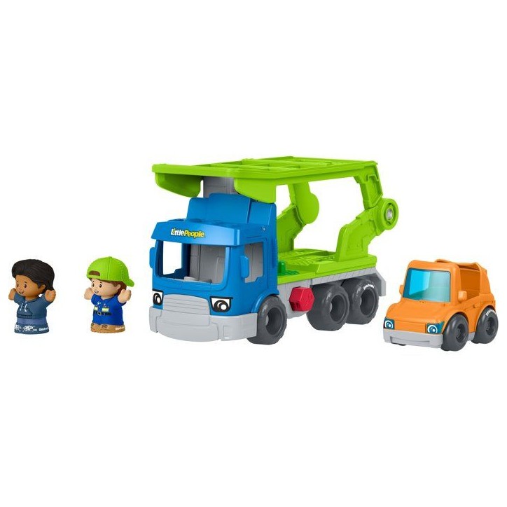 Véhicule jouet - LITTLE PEOPLE FISHER-PRICE - Transporteur - Sons - 2 figurines