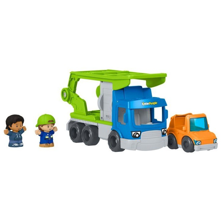 Véhicule jouet - LITTLE PEOPLE FISHER-PRICE - Transporteur - Sons - 2 figurines