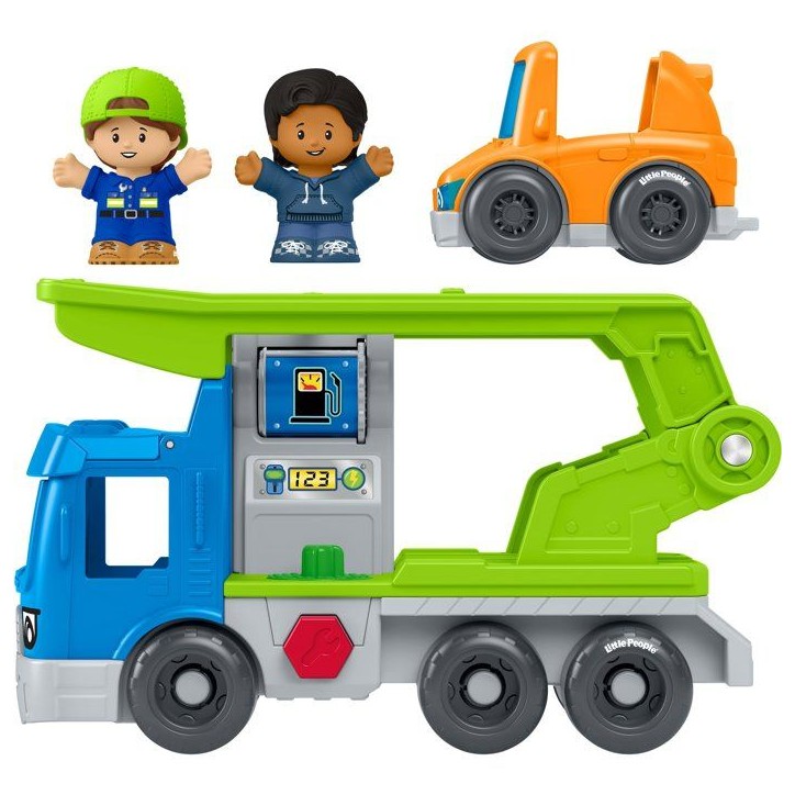 Véhicule jouet - LITTLE PEOPLE FISHER-PRICE - Transporteur - Sons - 2 figurines