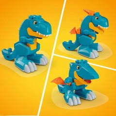 Jeu de construction - MEGA BLOKS - Dino JMK85 - 3 en 1 - 22 pieces - T