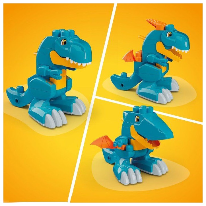 Jeu de construction - MEGA BLOKS - Dino JMK85 - 3 en 1 - 22 pieces - Transformable Jeu de construction - MEGA BLOKS - Dino JMK85 - 3 en 1 - 22 pieces - Transformable