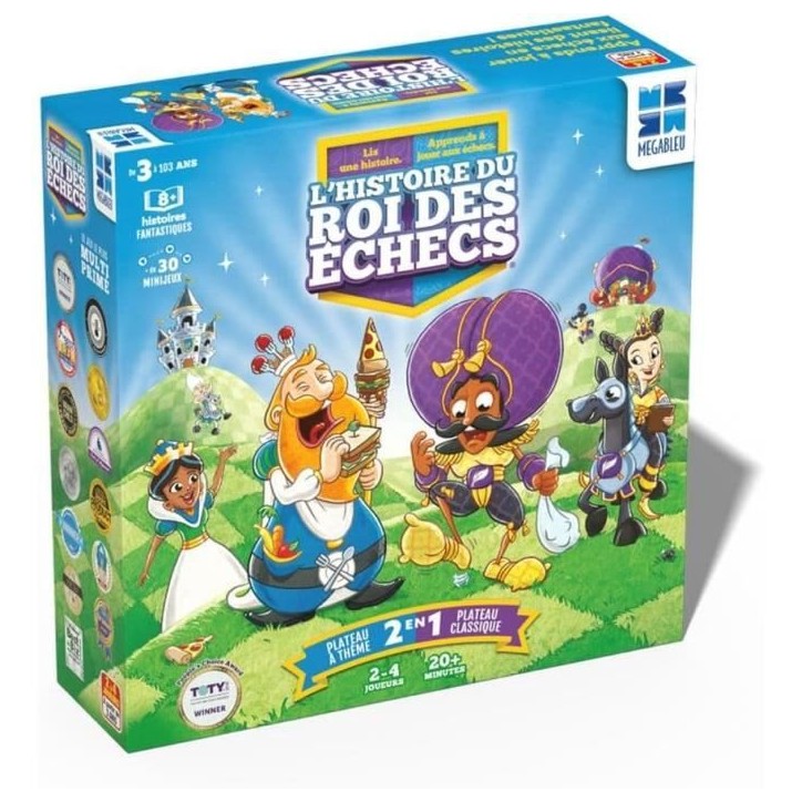 L'HISTOIRE DU ROI DES ECHECS - MEGABLEU - Jeu d'apprentissage