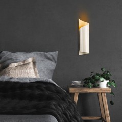 Applique murale Cream - Coloris creme - Design raffiné - Ambiance douce
