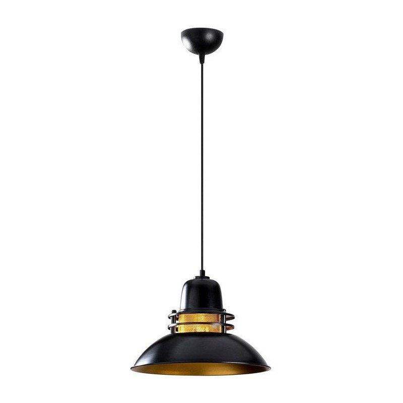Suspension lustre D BY M.RED Black - Métal noir - Elégance intempore