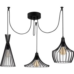 Suspension lustre D BY M.RED Black - Fer noir - Style contemporain - R