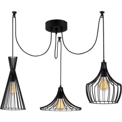 Suspension lustre D BY M.RED Black - Fer noir - Style contemporain - R