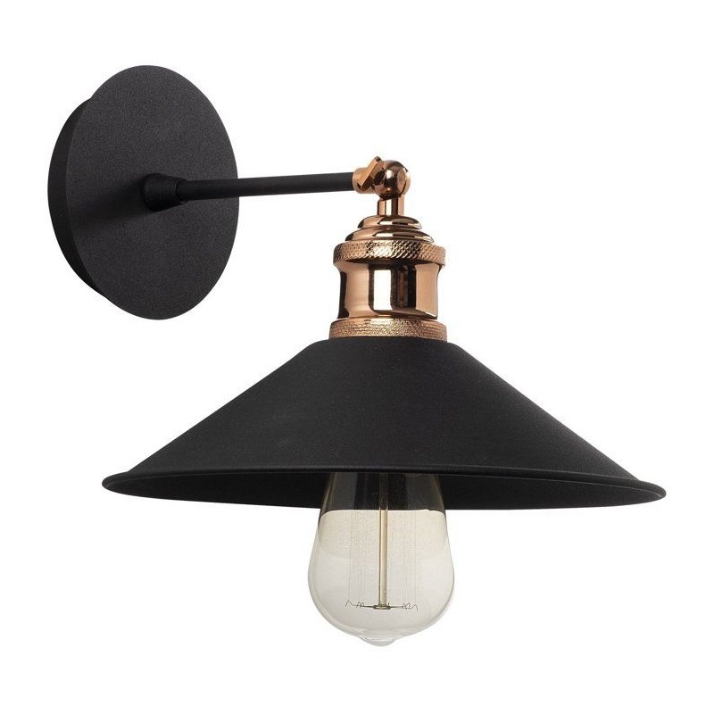 Applique murale Black - Métal noir - Design moderne - Ambiance cosy