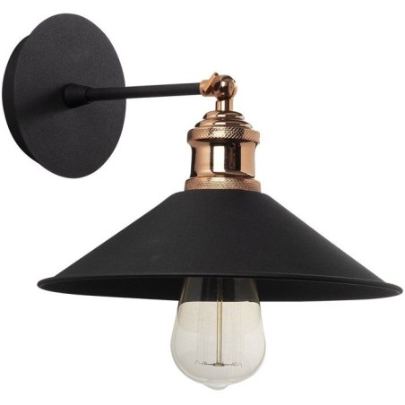 Applique murale Black - Métal noir - Design moderne - Ambiance cosy