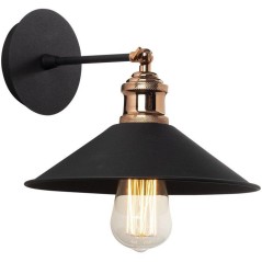 Applique murale Black - Métal noir - Design moderne - Ambiance cosy