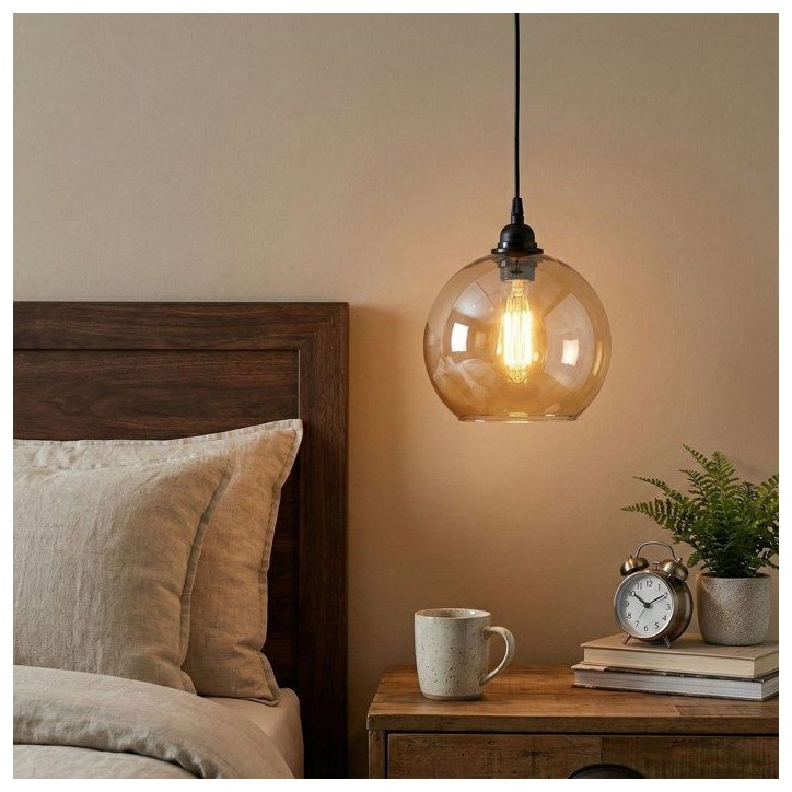 Suspension lustre D BY M.RED Gold Black - Doré et noir - Style glamour - Ambiance chaleureuse