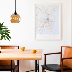 Suspension lustre D BY M.RED Gold Black - Doré et noir - Style glamou