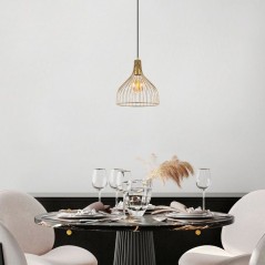 Suspension lustre D BY M.RED Gold - Métal doré - Chic - Décoration raffinée