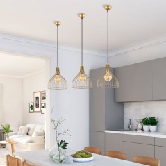 Suspension lustre D BY M.RED Gold - Métal doré - Chic - Décoration