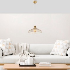 Suspension lustre D BY M.RED Gold - Métal doré - Glamour - Design premium