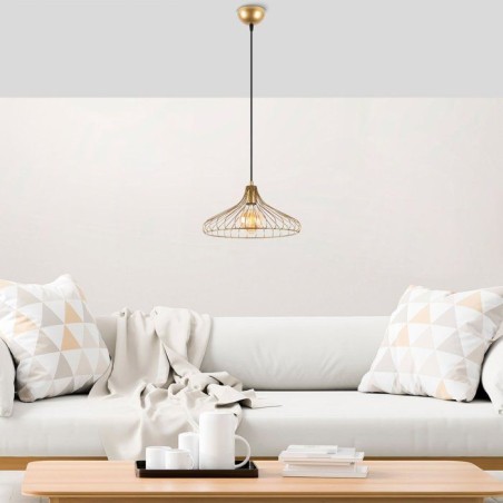 Suspension lustre D BY M.RED Gold - Métal doré - Glamour - Design premium