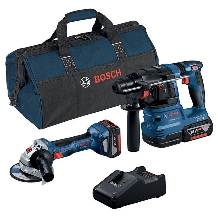 Pack marteau perforateur et meuleuse - Bosch - 0615A50037