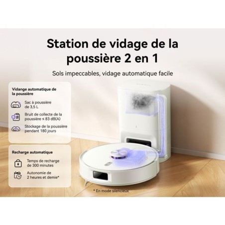 NARWAL Freo S - Robot Aspirateur Laveur - 8000 Pa - Autovidage 180 Jours - Navigation LDS - Cartographie 3D