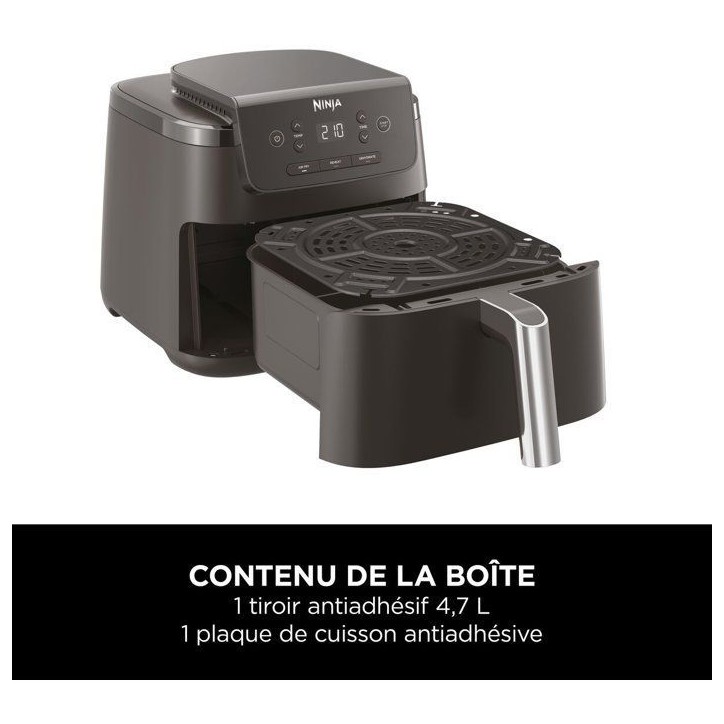 Friteuse sans huile - Air Fryer - NINJA - AF110EU - 4,7L - 3 programmes de cuisson - 1550W - Noir