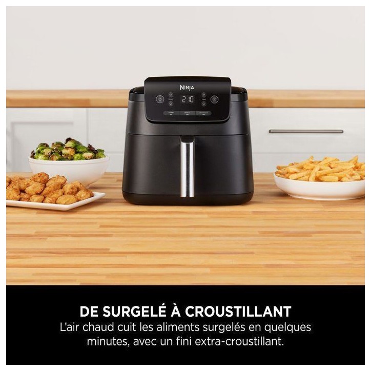 Friteuse sans huile - Air Fryer - NINJA - AF110EU - 4,7L - 3 programmes de cuisson - 1550W - Noir