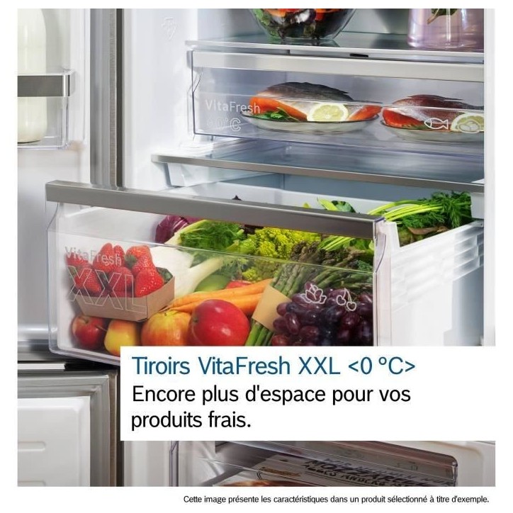 Réfrigérateur combiné - BOSCH - KGN392WCF - 363L - No Frost - VitaFresh XXL Réfrigérateur combiné - BOSCH - KGN392WCF - 363L - No Frost - VitaFresh XXL