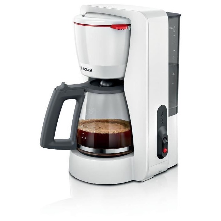 Cafetiere Filtre - BOSCH - TKA2M111 MyMoment - Blanche - Capacité 1,25L - verseuse verre - systeme anti-gouttes Cafetiere Filtre - BOSCH - TKA2M111 MyMoment - Blanche - Capacité 1,25L - verseuse verre - systeme anti-gouttes
