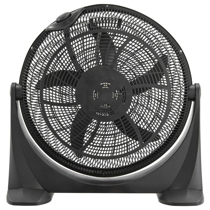 Ventilateur de sol OCEANIC - 65 W - Diametre 54 cm - 3 vitesses - Inclinable a 360° - Noir Ventilateur de sol OCEANIC - 65 W - Diametre 54 cm - 3 vitesses - Inclinable a 360° - Noir