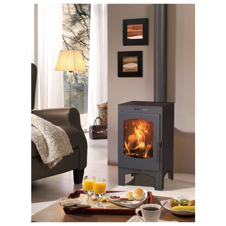 Poele a bois - PANADERO - Lugano Ecodesign - 6,9 kW - 210 m³ - Bûches jusqu'a 40 cm - Double combustion Poele a bois - PANADERO - Lugano Ecodesign - 6,9 kW - 210 m³ - Bûches jusqu'a 40 cm - Double combustion