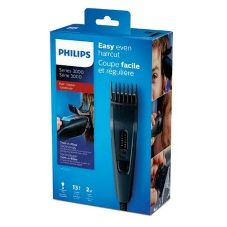 Tondeuse cheveux - PHILIPS - HC3505/15 - 13 hauteurs de coupe - lames auto-affûtées - secteur Tondeuse cheveux - PHILIPS - HC3505/15 - 13 hauteurs de coupe - lames auto-affûtées - secteur