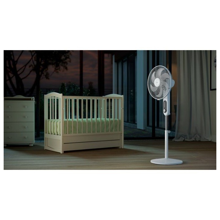 Ventilateur sur pied - PHILIPS - CX5535/00 - Série 5000 - Flux d'air de 230 m³/h - 28 db(A) - Blanc
