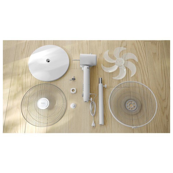 Ventilateur sur pied - PHILIPS - CX5535/00 - Série 5000 - Flux d'air de 230 m³/h - 28 db(A) - Blanc