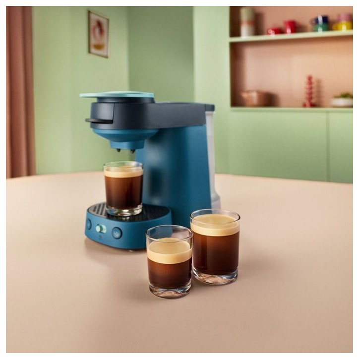 Cafetiere a dosette - PHILIPS SENSEO - CSA225/01 - machine a café Vibe - Bleu canard Cafetiere a dosette - PHILIPS SENSEO - CSA225/01 - machine a café Vibe - Bleu canard