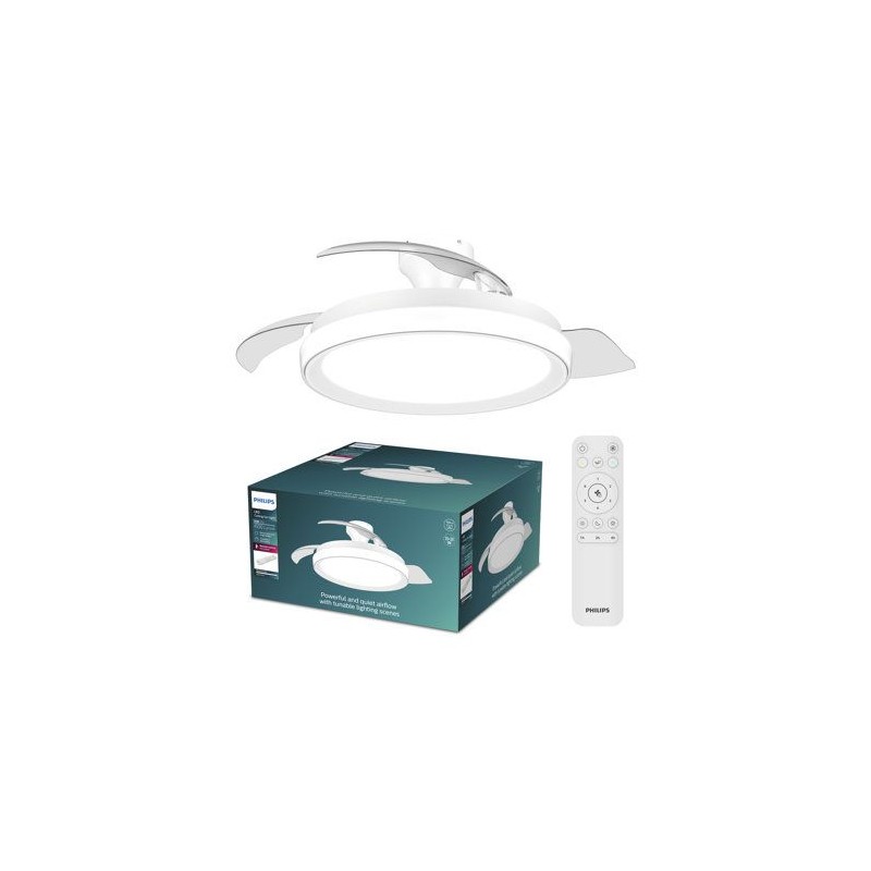 Ventilateur de plafond - Philips - Bliss - Pales rétractables - Diame
