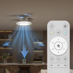 Ventilateur de plafond - Philips - Bliss - Pales rétractables - Diame