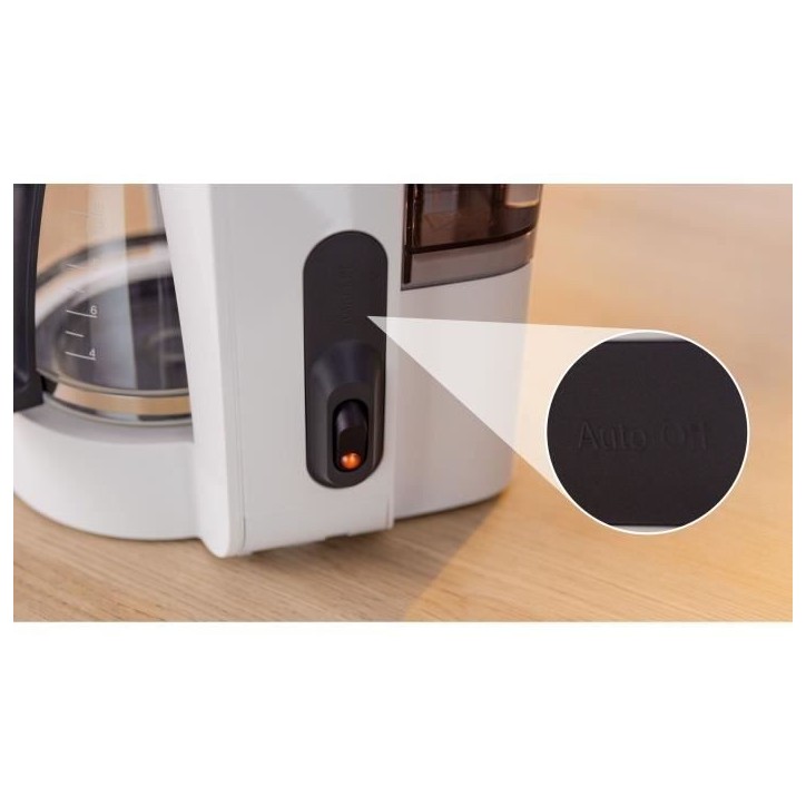 Cafetiere Filtre - BOSCH - TKA2M111 MyMoment - Blanche - Capacité 1,25L - verseuse verre - systeme anti-gouttes Cafetiere Filtre - BOSCH - TKA2M111 MyMoment - Blanche - Capacité 1,25L - verseuse verre - systeme anti-gouttes