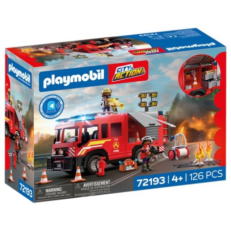 PLAYMOBIL 72193 Camion VSAV de pompiers, City Action les pompiers, 126