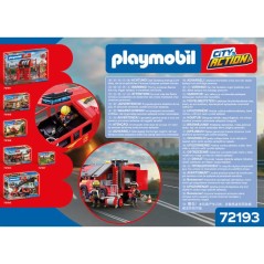 PLAYMOBIL 72193 Camion VSAV de pompiers, City Action les pompiers, 126