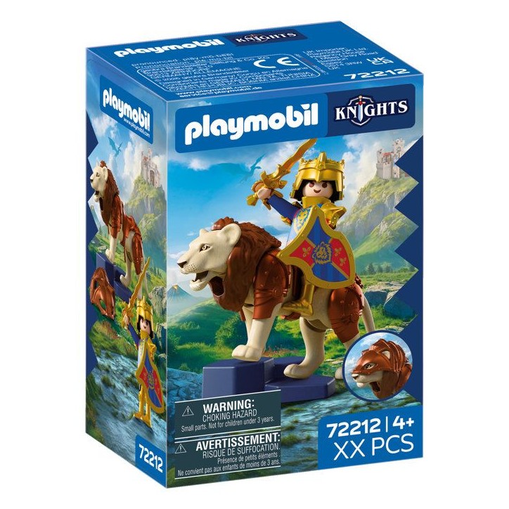 PLAYMOBIL Adventure 72212 Lion et chevalier doré