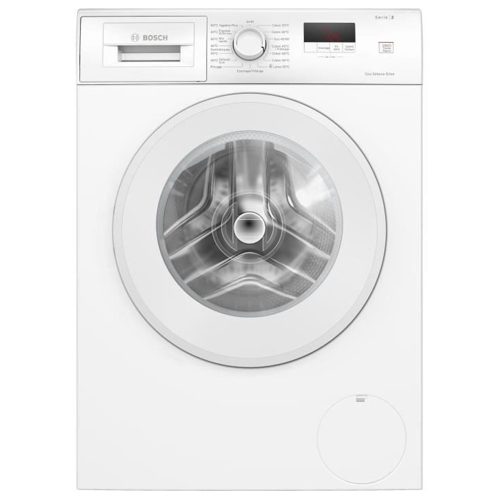 Lave-linge hublot BOSCH WGE02406FR SER2 - 7 kg - Induction - L60cm - 1400 trs/min - Classe A - Blanc Lave-linge hublot BOSCH WGE02406FR SER2 - 7 kg - Induction - L60cm - 1400 trs/min - Classe A - Blanc