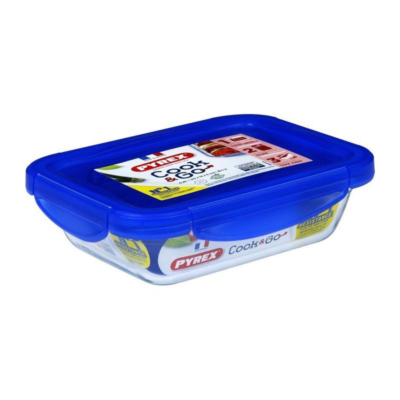 Boîtes de conservation rectangulaires - PYREX - Cook & Go - Lot de 3