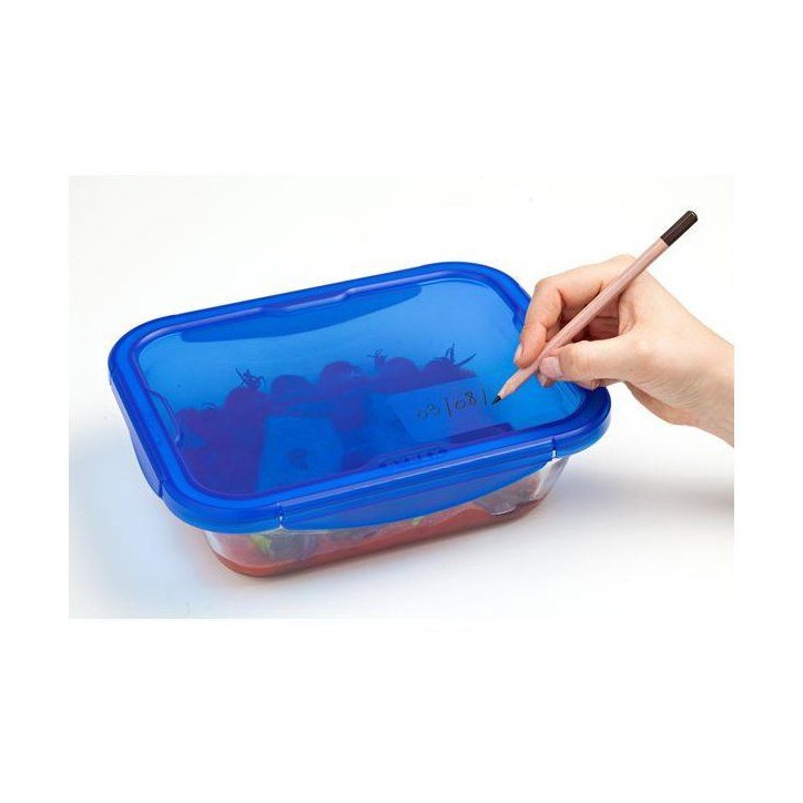 Boîtes de conservation rectangulaires - PYREX - Cook & Go - Lot de 3 - Verre borosilicate - Couvercles étanches