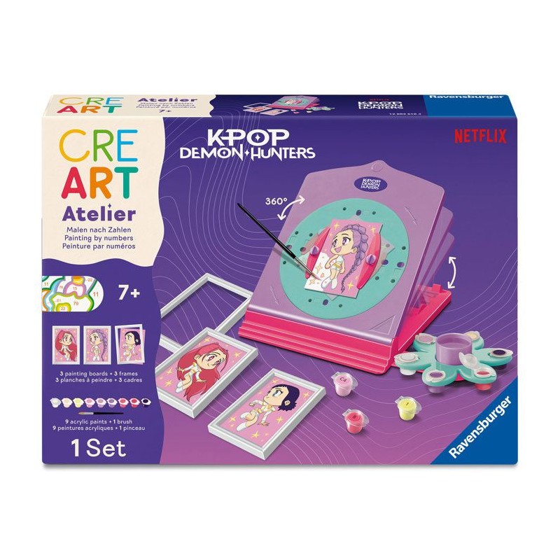 Ravensburger – CreArt Atelier Kpop Demon Hunters – Numéro d'Art