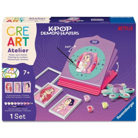 Ravensburger – CreArt Atelier Kpop Demon Hunters – Numéro d'Art
