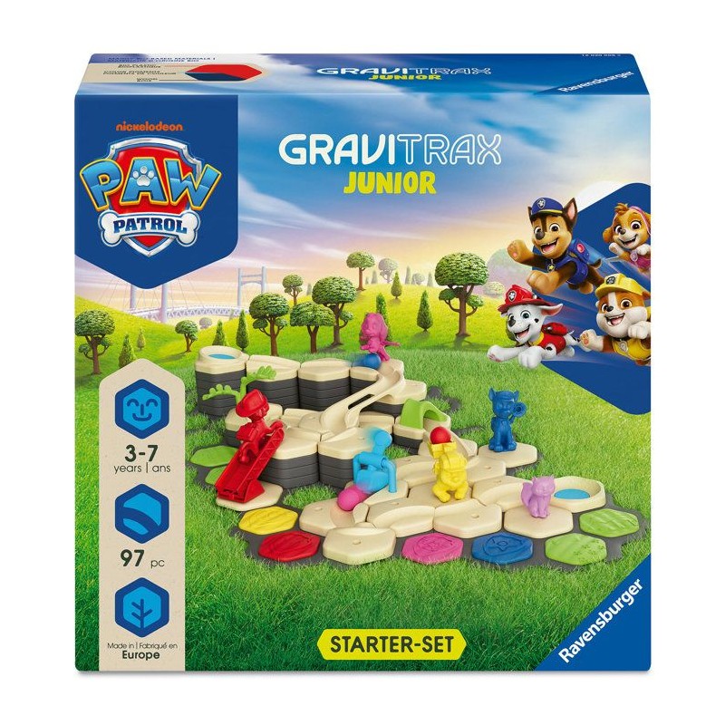 Ravensburger - GraviTrax Junior - Starter Set Pat Patrouille 97 pieces